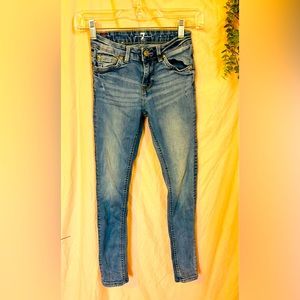 7 For All Mankind Girls Skinny Jeans size 10
